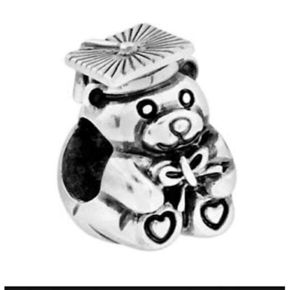 COPY - Brighton Grad Bear Bead Spacer Charm Bead Rare Retired New - Picture 1 of 1